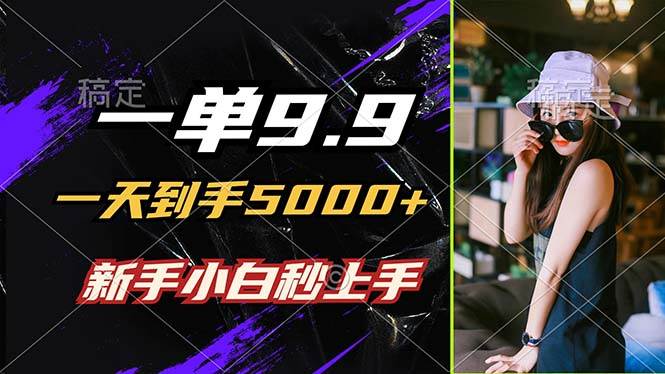 （12536期）一单9.9，一天到手5000+，不挑人，小白当天上手，制作作品只需1分钟|无忧资源社