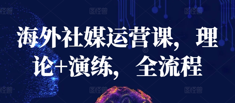 海外社媒运营课，理论+演练，全流程_无忧资源社|无忧资源社
