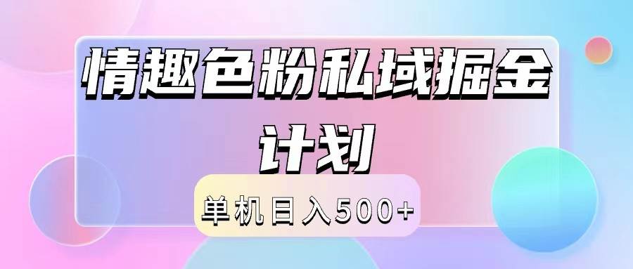 2024情趣色粉私域掘金天花板日入500+后端自动化掘金|无忧资源社