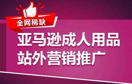 全网稀缺！亚马逊成人用品站外营销推广，​教你引爆站外流量，开启爆单模式|无忧资源社