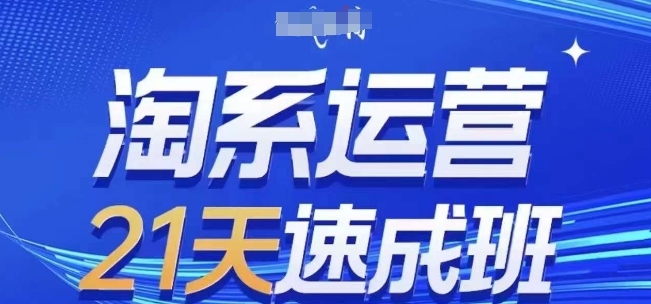 淘系运营21天速成班，0基础轻松搞定淘系运营，不做假把式_无忧资源社|无忧资源社